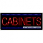 Cabinets LED Sign (11" x 27" x 1")