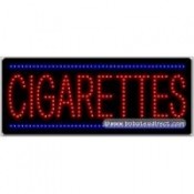 Cigarettes LED Sign (11" x 27" x 1")
