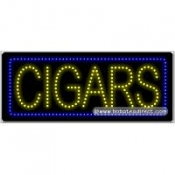 Cigars LED Sign (11" x 27" x 1")