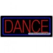 Dance LED Sign (11" x 27" x 1")