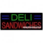Deli Sandwiches LED Sign (11" x 27" x 1")