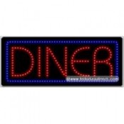 Diner LED Sign (11" x 27" x 1")