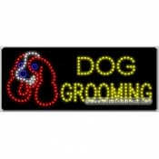 Dog Grooming LED Sign (11" x 27" x 1")