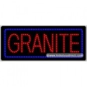 Granite LED Sign (11" x 27" x 1")