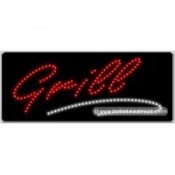 Grill  LED Sign (11" x 27" x 1")