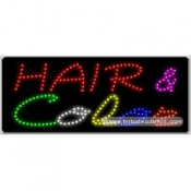 Hair & Color LED Sign (11" x 27" x 1")