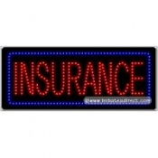 Insurance LED Sign (11" x 27" x 1")