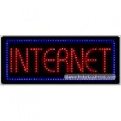 Internet LED Sign (11" x 27" x 1")