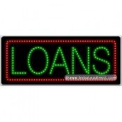 Loans LED Sign (11" x 27" x 1")