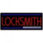 Locksmith LED Sign (11" x 27" x 1")