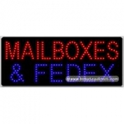 Mailboxes & FedEx LED Sign (11