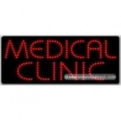 Medical Clinic LED Sign (11" x 27" x 1")