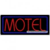 Motel LED Sign (11" x 27" x 1")