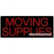 Moving Supplies LED Sign (11" x 27" x 1")