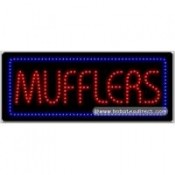Mufflers LED Sign (11" x 27" x 1")