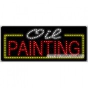 Oil Painting LED Sign (11" x 27" x 1")