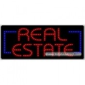 Real Estate LED Sign (11" x 27" x 1")