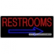 Restrooms LED Sign (11