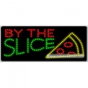 By the Slice LED Sign (11" x 27" x 1")