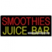 Smoothies Juice Bar LED Sign (11" x 27" x 1")