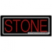 Stone LED Sign (11" x 27" x 1")