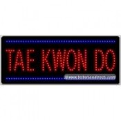 Tae Kwon Do LED Sign (11" x 27" x 1")
