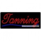 Tanning LED Sign (11" x 27" x 1")