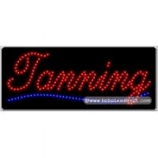 Tanning LED Sign (11" x 27" x 1")