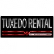 Tuxedos Rental LED Sign (11" x 27" x 1")