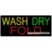 Wash Dry Fold LED Sign (11