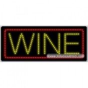 Wine LED Sign (11" x 27" x 1")