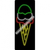 Ice Cream Logo (vertical) LED Sign (27