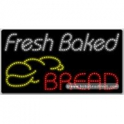 Fresh Baked Bread LED Sign (17" x 32" x 1")