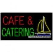 Café & Catering LED Sign (17" x 32" x 1")