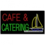 Café & Catering LED Sign (17" x 32" x 1")