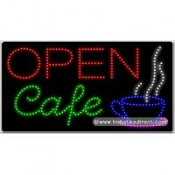 Open Café LED Sign (17