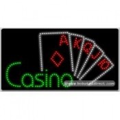 Casino LED Sign (17" x 32" x 1")