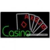 Casino LED Sign (17" x 32" x 1")