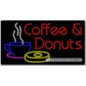 Coffee & Donuts LED Sign (17