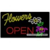 Flowers Open LED Sign (17