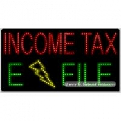 Income Tax E File LED Sign (17