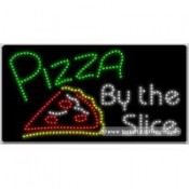 Pizza By the Slice LED Sign (17" x 32" x 1")