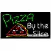 Pizza By the Slice LED Sign (17