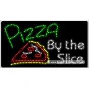 Pizza By the Slice LED Sign (17" x 32" x 1")