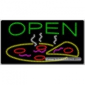 Open, Pizza LED Sign (17