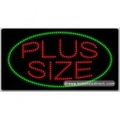 Plus Size LED Sign (17" x 32" x 1")