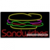 Sandwiches LED Sign (17" x 32" x 1")