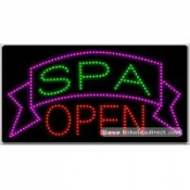 Spa Open LED Sign (17" x 32" x 1")