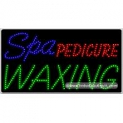 Spa Pedicure Waxing LED Sign (17" x 32" x 1")
