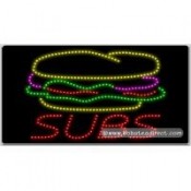 Subs LED Sign (17" x 32" x 1")